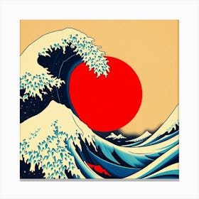 Great Wave Off Kanagawa 10 Canvas Print