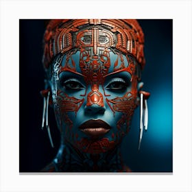 Futuristic Woman 18 Canvas Print