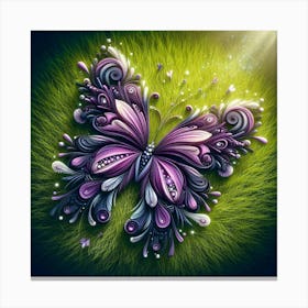 Purple Butterfly Canvas Print