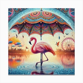 Flamingo at Festival Canvas Print