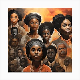Black History Month 'The Women' Canvas Print
