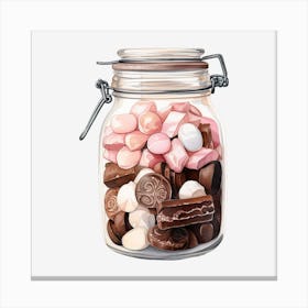 Jar Of Sweets 2 Canvas Print