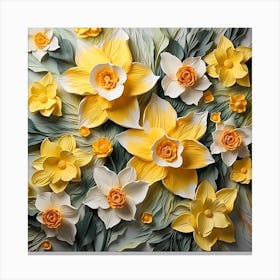 Paper Daffodils Canvas Print