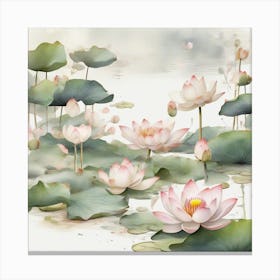 Lotuses 5 Canvas Print