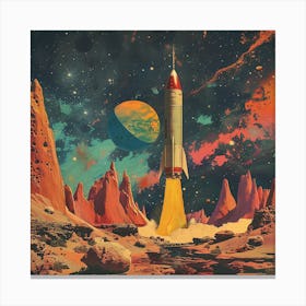 Space Rocket 2 Canvas Print