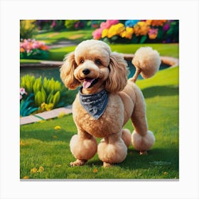 Poodle Dog Canvas Print