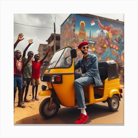 Nigerian Street Scene Canvas Print