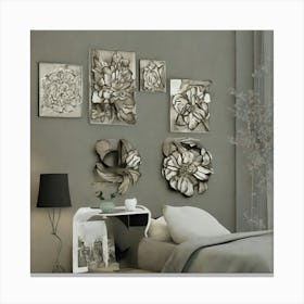 Abstract Floral Wall Art 8 Canvas Print