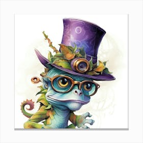 Lizard In Top Hat 2 Toile