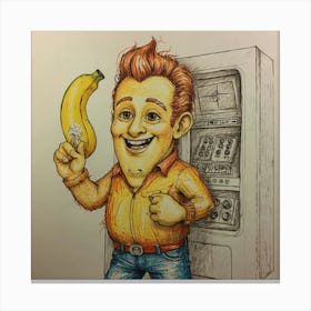 Banana Man 2 Canvas Print