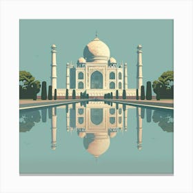 A Taj Mahal In Agra Minimal Illustration 1719953609 1 Canvas Print