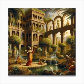 Egyptian Palace2 Canvas Print