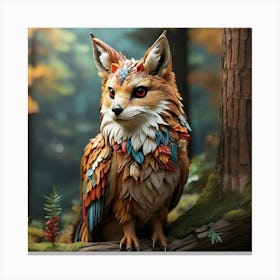 Fox In The Forest Canvas Print