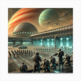 Venusian War Academies Converted Canvas Print