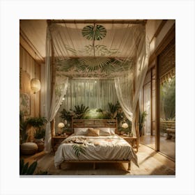 Asian Bedroom Canvas Print