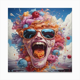'CrazyLaugh' Canvas Print
