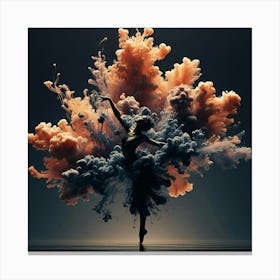 Dancer In A Cloud Canvas Print