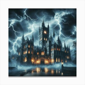 Gloomy Castle Canvas Print