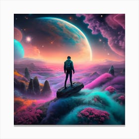 Space Landscape 3 Canvas Print