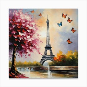 Paris Eiffel Tower 101 Canvas Print