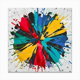 Colorful Splatter 1 Canvas Print