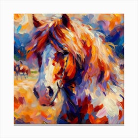 Horse Impressionism Canvas Print
