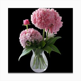 Pink Carnations Canvas Print