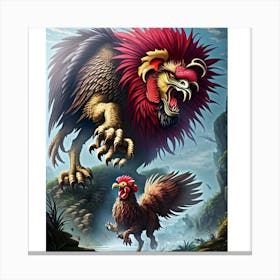 Chinese Rooster Canvas Print