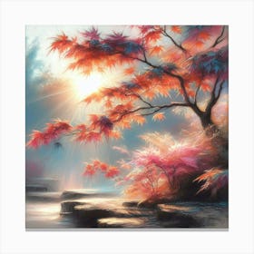 Tree In The Sun Canvas Print