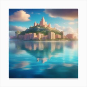 Island In The Sky Canvas Print