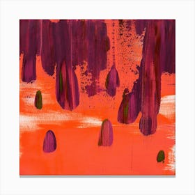 Drops - Orange Canvas Print