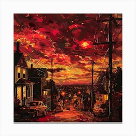 Sunset City 2 Canvas Print