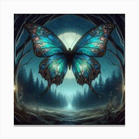 Butterfly In The Forest 19 Canvas Print