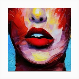 Abstract Of A Woman'S Face Canvas Print