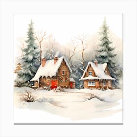 Snowy Serenade Splash Canvas Print