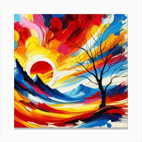 Abstract Landscape Painting 1 Canvas Print