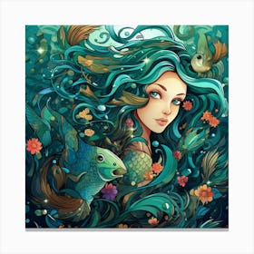 Mermaid 4 Canvas Print