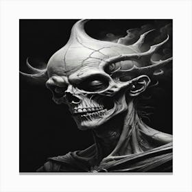 Skeleton Skull Canvas Print