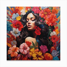 'The Flower Girl' Canvas Print