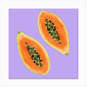 Papaya Canvas Print