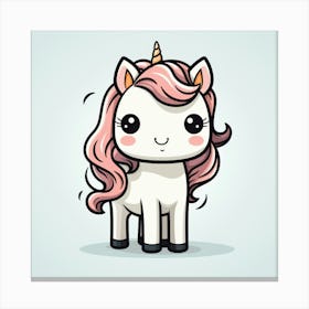 Kawaii Unicorn 8 Canvas Print