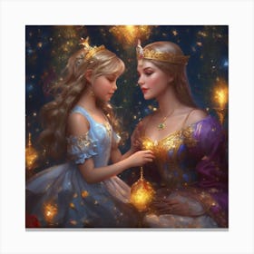 Mother and daughter  Canvas Print
