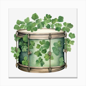 Shamrock Drum 8 Canvas Print