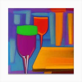 Wine Glasses Canvas Print