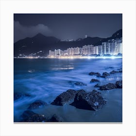 Hong Kong At Night Canvas Print