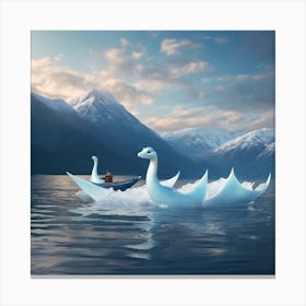 Swan Boat Canvas Print