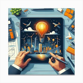 Business Concept Canvas Print