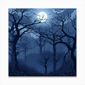 Spooky Forest Canvas Print