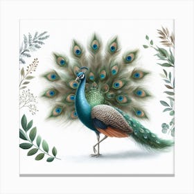 Peacock 2 Canvas Print