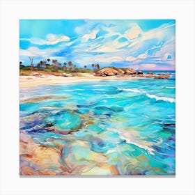 Beach By Person Canvas Print